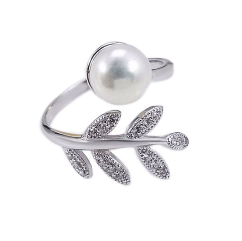 sterling silver pearl ring settings