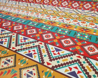Kilim Design Fabrics,by the meters,Digital printed Polyester Fabrics,Klm3 Aztec,Ethnic