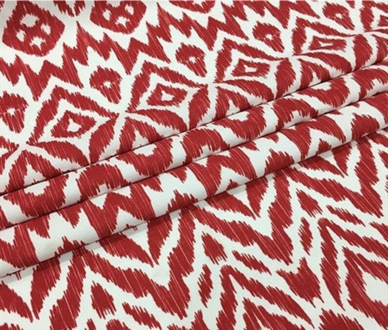 Red IKAT Design Fabric,Ikat fabrics,by the meters fabric,digital printed fabric