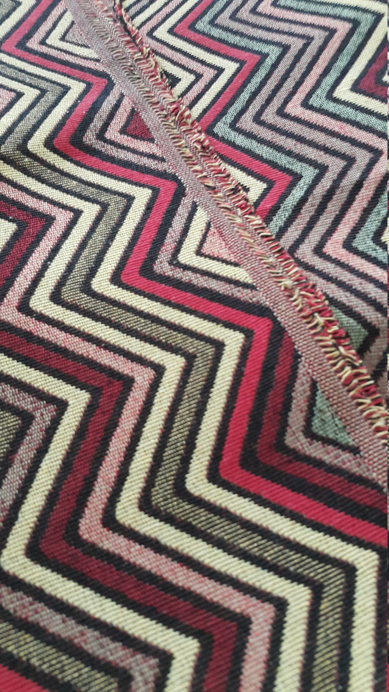 by the Meters Geometric,Striped Fabric,Kilim Fabrics,IKAT Turkish,Ottoman Kilim Style Coton Upholstery,Tribal Coton Ethnic,Tribal