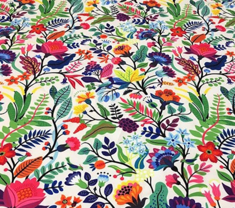 Floral Print Fabric,Flowers Print Fabrics,by the meters fabric,digital printed fabric