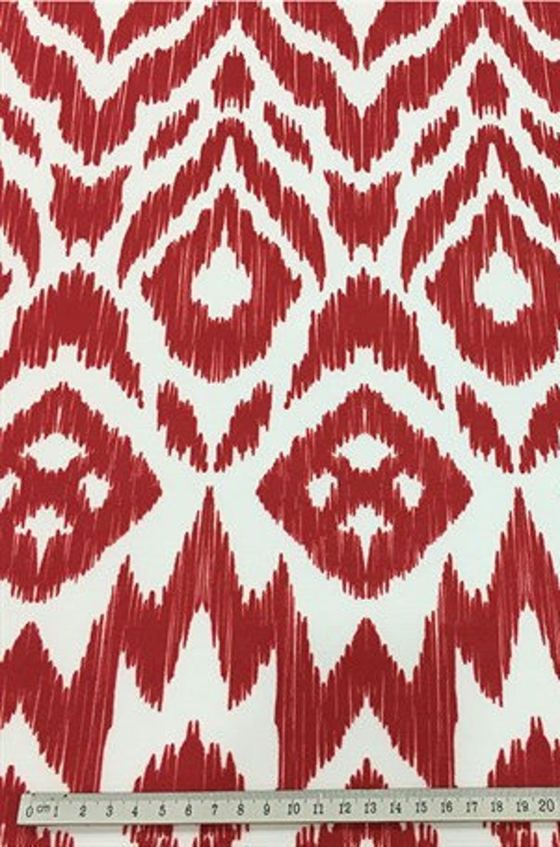 Red IKAT Design Fabric,Ikat fabrics,by the meters fabric,digital printed fabric
