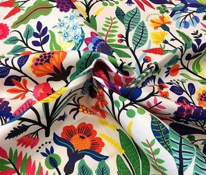Floral Print Fabric,Flowers Print Fabrics,by the meters fabric,digital printed fabric