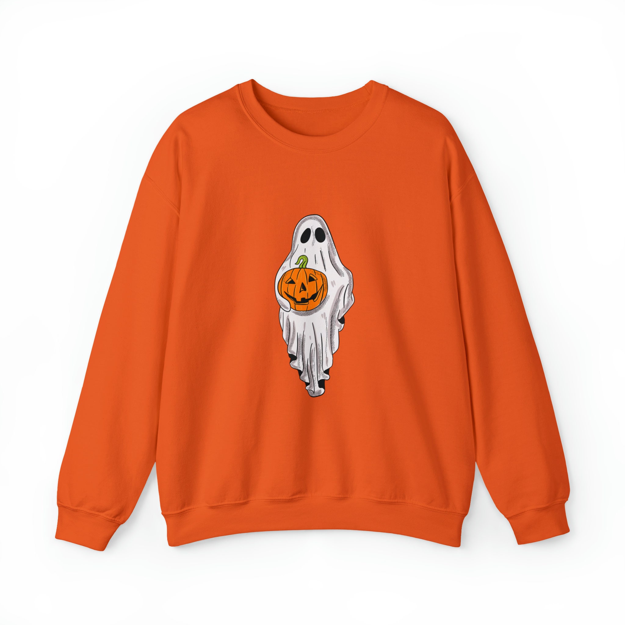 thumbnail image 2 of Women's Halloween Glitter Boo Ghost Cute Ghost Season Round Neck Long Sleeve Top - Product Details 2 of 14