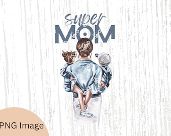 Digital nedladdning av supermamma