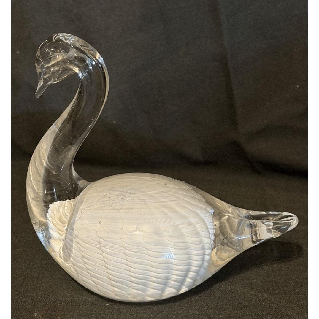 Marcolin Art Crystal マルコリン クリスタル スワン 白鳥 Marcolin Glass Swan - Etsy