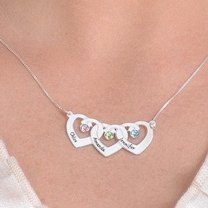 Forever Love Heart Necklace 14k White Gold Finish Personalized Name Gifts Happy Birthday Cindy Forever Love Heart Necklace 14k White Gold Finish Personalized Name Gifts Happy Birthday Cindy