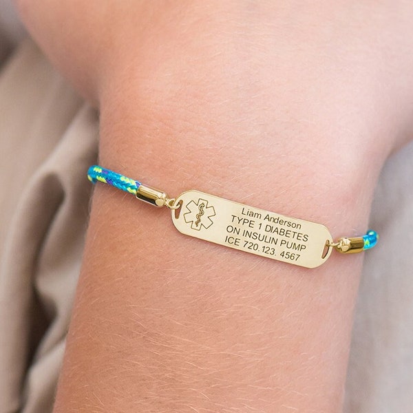 Medical Id Bracelet Etsy