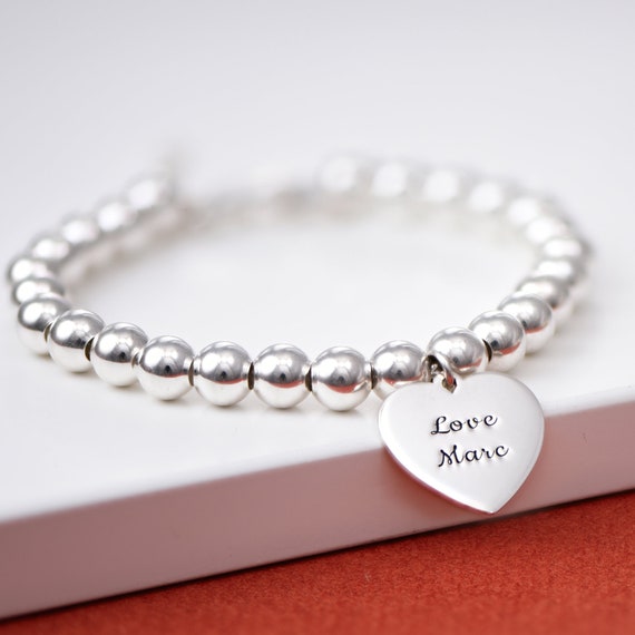 Linnalove Bracciale Medicale Donna Con Ciondolo A Cuore – Oro Rosa, Acciaio Inox 316L, Incisione Gratuita, Ipoallergenico