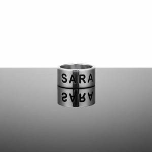 Cuenta con nombre personalizado / Dije grabado en plata / Cuenta de pulsera personalizada / Cuentas con letras separadas / Regalo para él / Dije con nombre personalizado