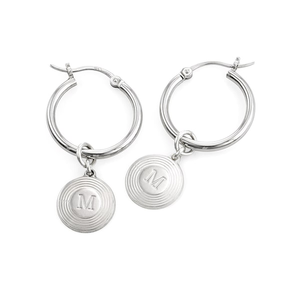 アクセサリー Engraved Hoop Earring (Single) E1364-S_1024x1024.jpg?v=1650293651