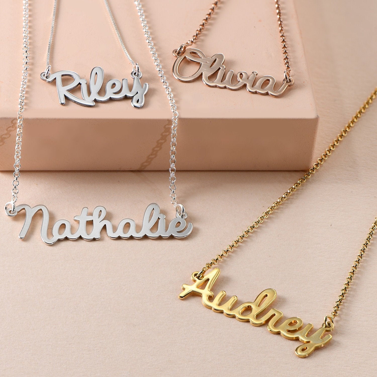 Melina Colgante Para Mujer Con Letra G, Chapado En Oro Rosa/oro Rosa De Plata 925, 1801602, Plata De Ley