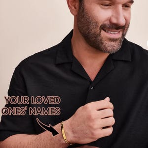 Vaderdagcadeau • Gepersonaliseerde zilveren 925 heren ID-armband • Op maat gemaakte gouden herensieraden • Gegraveerde sterlingzilveren sieraden voor vader