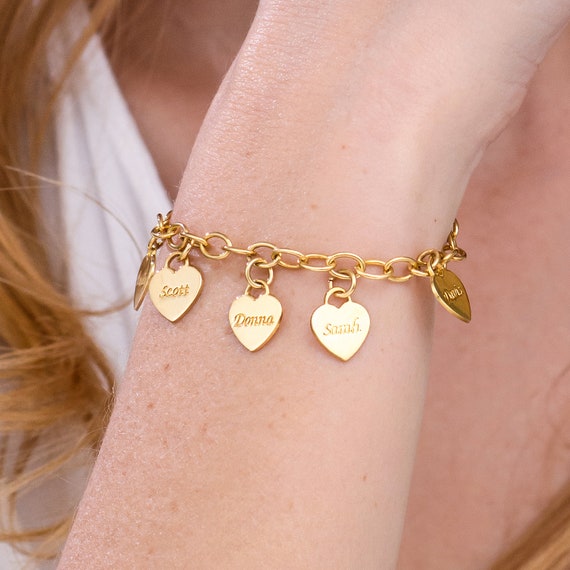 MignonandMignon Heart Charm Bracelets Mother's Day Gifts Custom India | Ubuy