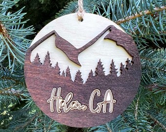 Helen Georgia Ornament blue ridge mountains, ornament, Mountain, Georgia, Ornaments, Ellijay