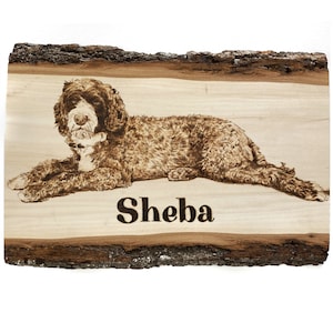 Dog portrait pet portrait woodburned pet portrait pet remembrance gift personalized dog portrait rustic dog portrait