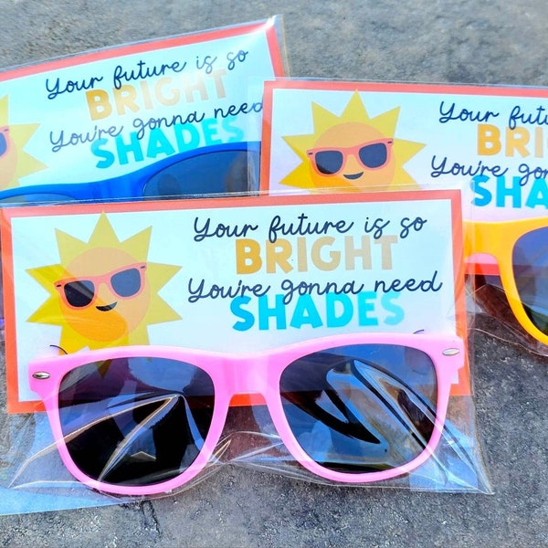 Kids Sunglass Favors, End of the Year Gift, Graduation Favors, Summer Vacation, End of School Favor, End of School Gift for Students