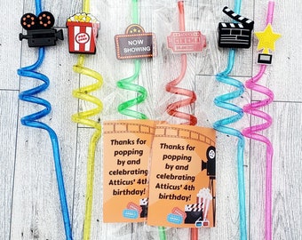 Movie Night Party Favors, Movie Night Birthday Party, Movie Birthday Party, Kids Movie Night, Family Movie Night, Movie Premier Party