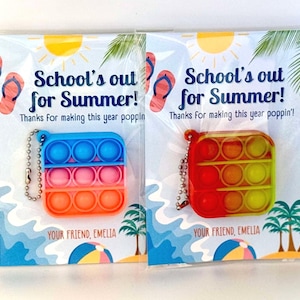 End of School Student Gift, End of the Year Gift, Classroom Favors, Summer Vacation, End of School Favor, End of School Gift for Students