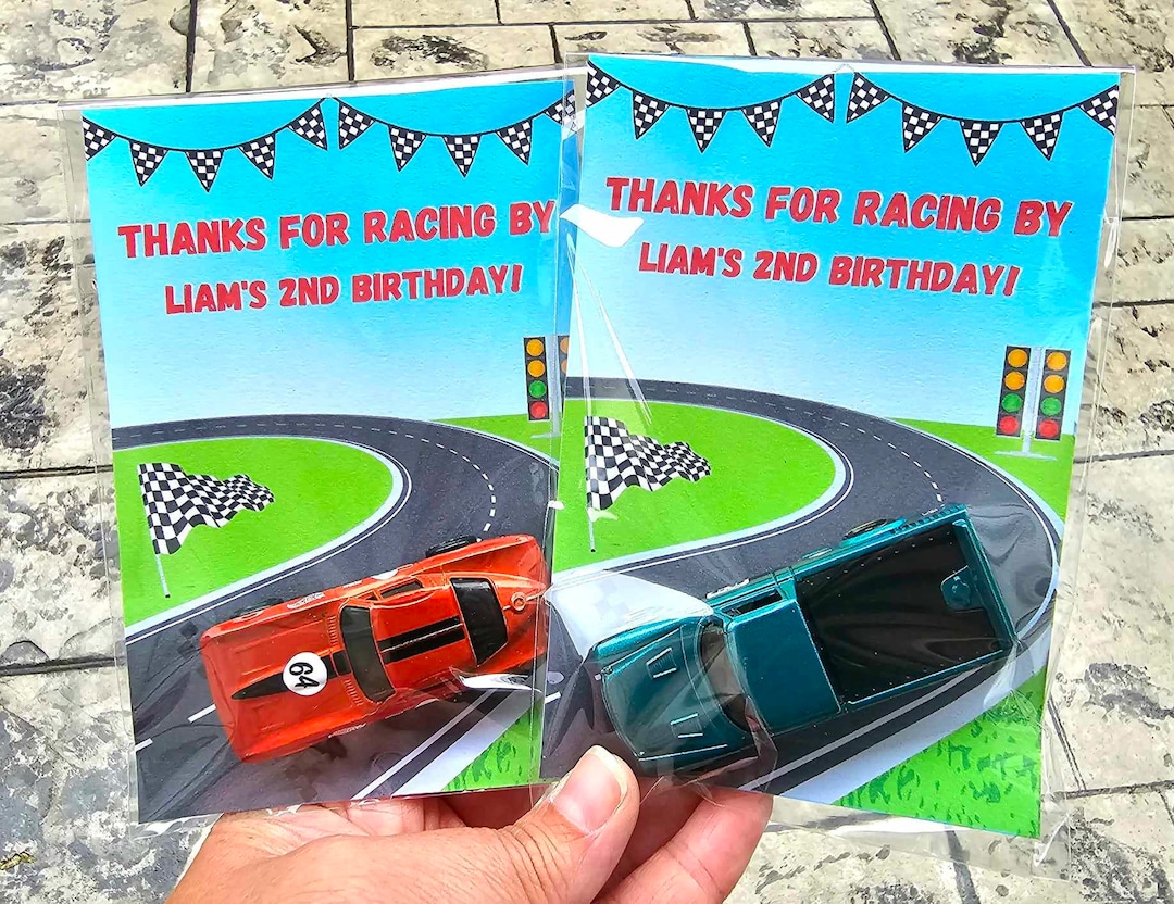 Race Car Birthday Party Favor, Car Party Favor, Classroom Gift