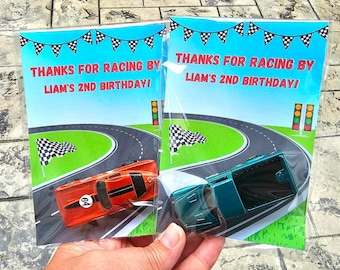 Race Car Birthday Party Favor, Car Party Favor, Classroom gift, Preschool Party Favor, Race Car Theme