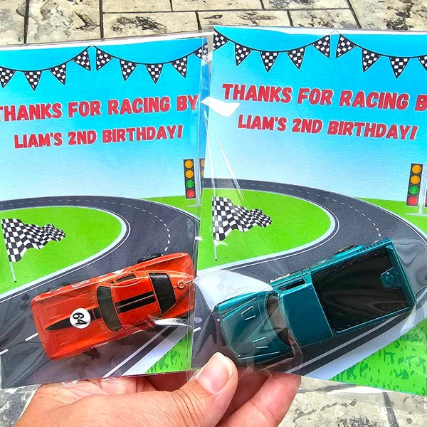Race Car Birthday Party Favor, Car Party Favor, Classroom gift, Preschool Party Favor, Race Car Theme