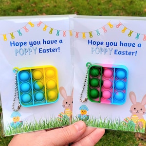 Easter Favors, Easter Classroom gift, Kids Easter Favors, Easter Basket Filler, Easter Party Favors, Pop It Easter Favors