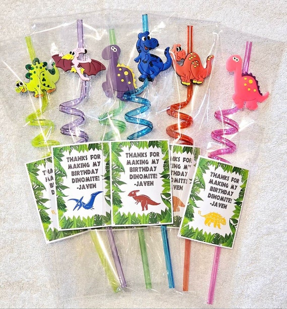 Kit Festa Dinosauro - Sacchetti Regalo, Adesivi, Braccialetti, Spille | Per Compleanni A Tema - Foto 2