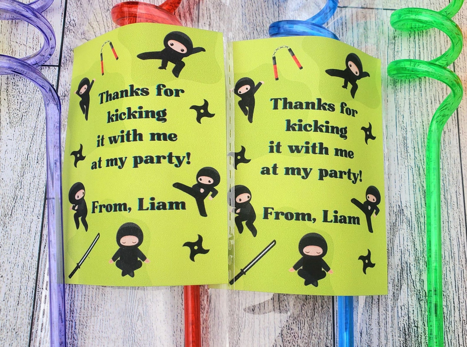 Ninja Party Favors
 Ninja Theme Birthday Favors Ninja Party Favors Karate Etsy