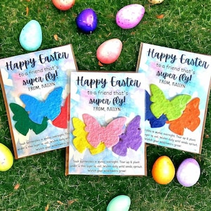 Easter Plantable Seed Favors, Kids Easter Party Favors, Easter Classroom Gift, Class Easter Gift, Easter Favors, Easter Basket Filler