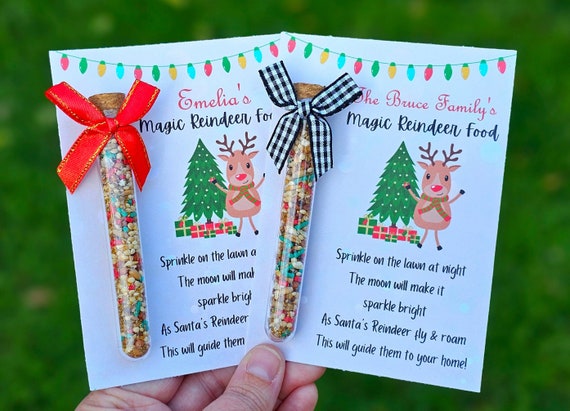 Magic Reindeer Food, Christmas Eve Gift, Reindeer Food, Christmas Tradition, Christmas Favor, Stocking Stuffer, Kids Christmas Activity