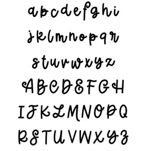 May include: A handwritten alphabet in black ink on a white background. The letters are in both lowercase and uppercase.
