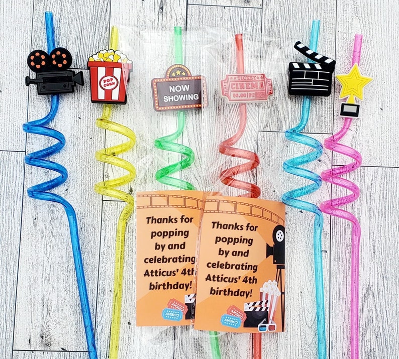 Movie Night Party Favors, Movie Night Birthday Party, Movie Birthday Party, Kids Movie Night, Family Movie Night, Movie Premier Party image 1