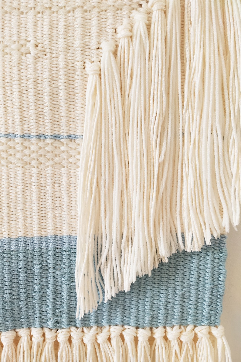 Neutral Woven Wall Hanging for Coastal Farmhouse Yarn Wall Etsy