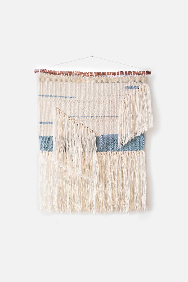 Neutral Woven Wall Hanging for Coastal Farmhouse Yarn Wall Etsy