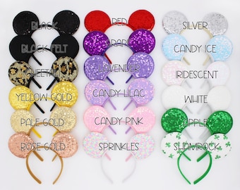 Mouse Ears Headband | Bulk Wholesale Mouse Headband | Choose Color + Quantity