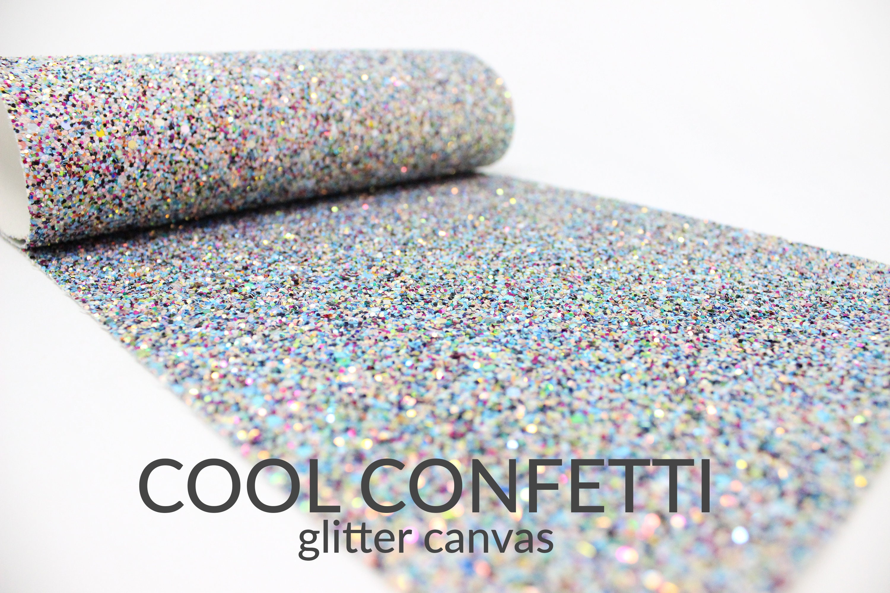 COOL CONFETTI Chunky Glitter Fabric Sheet - Etsy