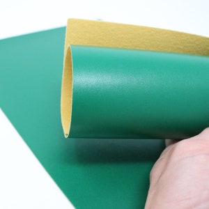 KELLY SMOOTH Faux Leather Green Faux Leather Fabric Green Faux Leather Material for Hair Bows Crafts A4 Sheet Choose Colors image 2