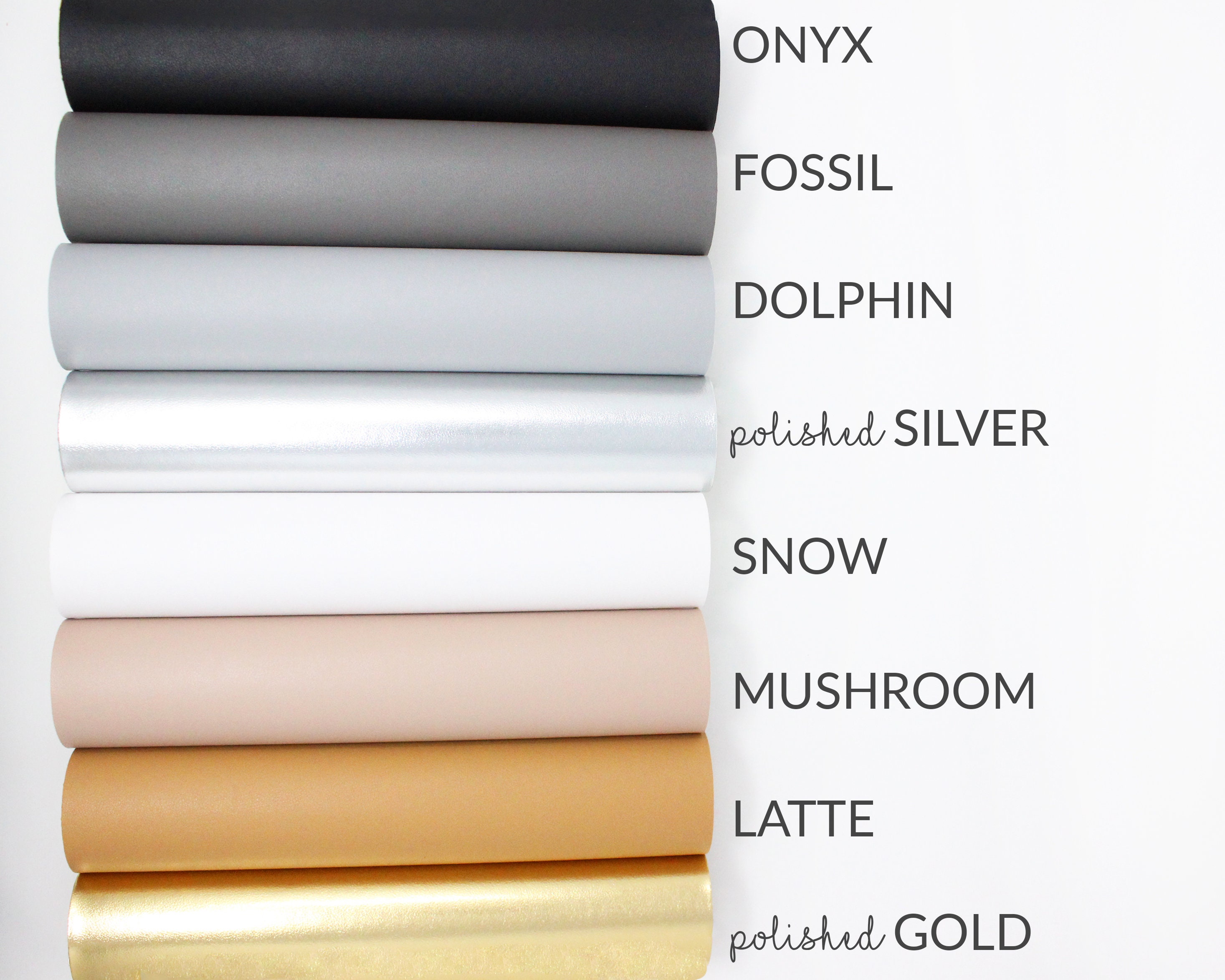 Faux Leather Sheets Neutral 8 Colors | Neutral Faux Leather Fabric Bu…