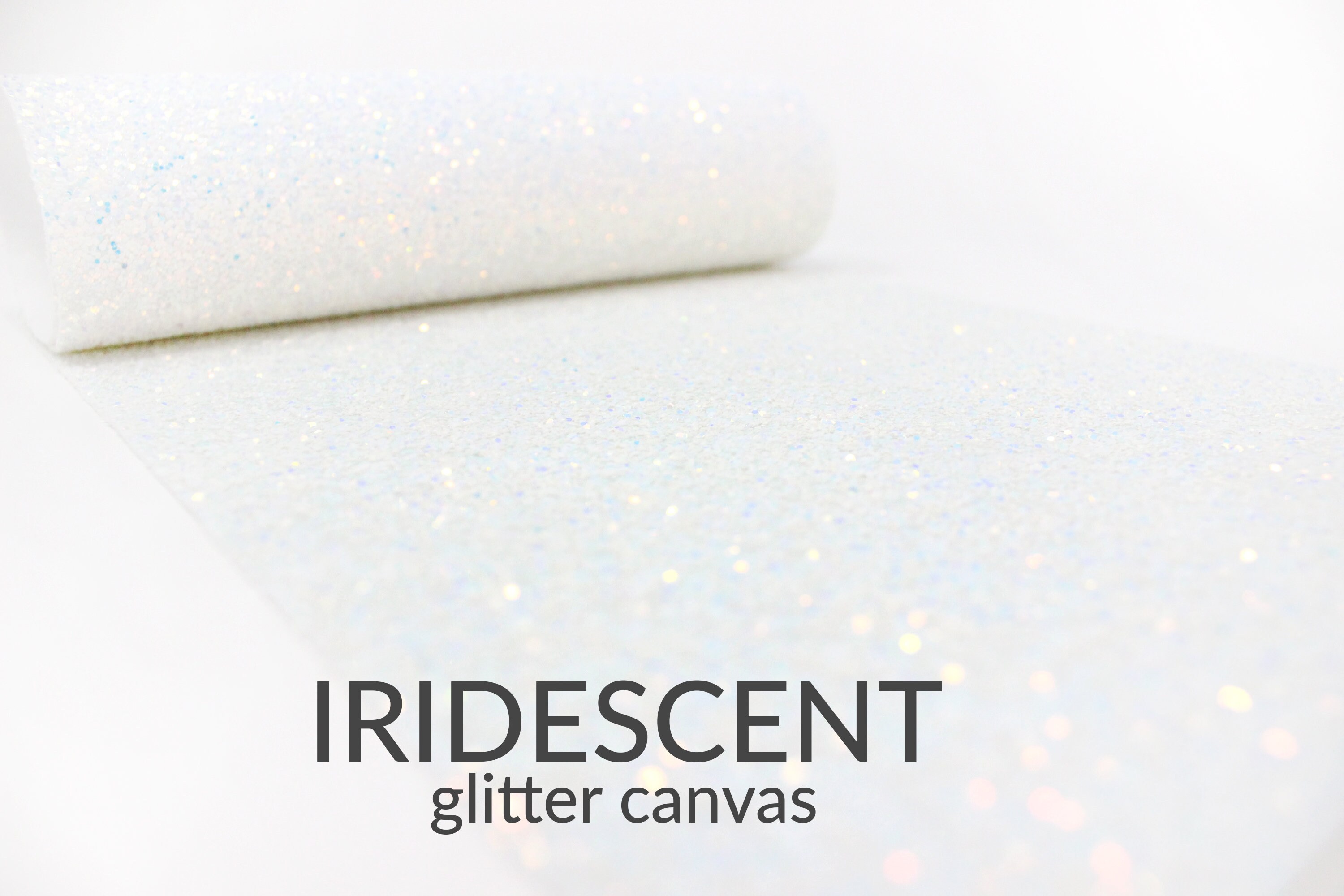 IRIDESCENT Chunky Glitter Fabric sheet A4 | Chunky Glitter Canvas | G…