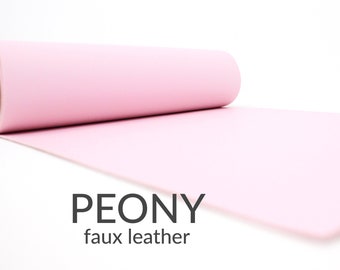 Peony Faux Leather Sheet | Baby Pink Faux Leather Fabric Bundle | Peony Pink Faux Leather | Baby Pink Leather A4 Sheets | Choose Colors