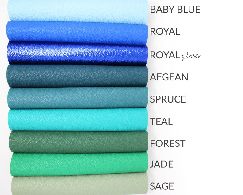 Royal Blue Faux Leather Sheet Choose Colors Faux Leather A4 A5 Faux