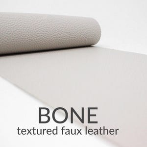 10 Sheets x TEXTURED Faux Leather Fabric | Craft Material | 10 A4 Sheets of Textured Faux Leather Bone
