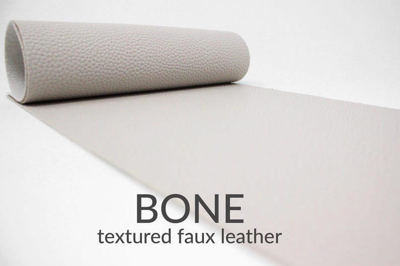 10 Sheets x TEXTURED Faux Leather Fabric | Craft Material | 10 A4 Sheets of Textured Faux Leather Bone