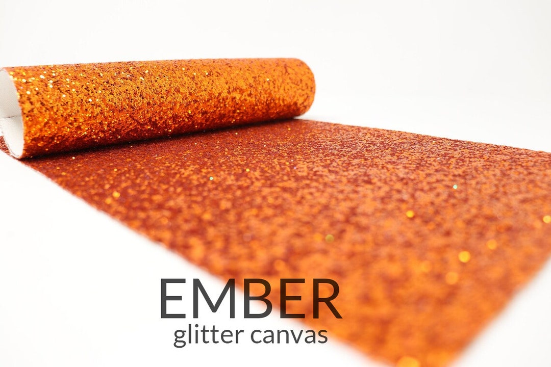 EMBER Chunky Glitter Fabric Chunky Glitter Canvas Glitter Etsy