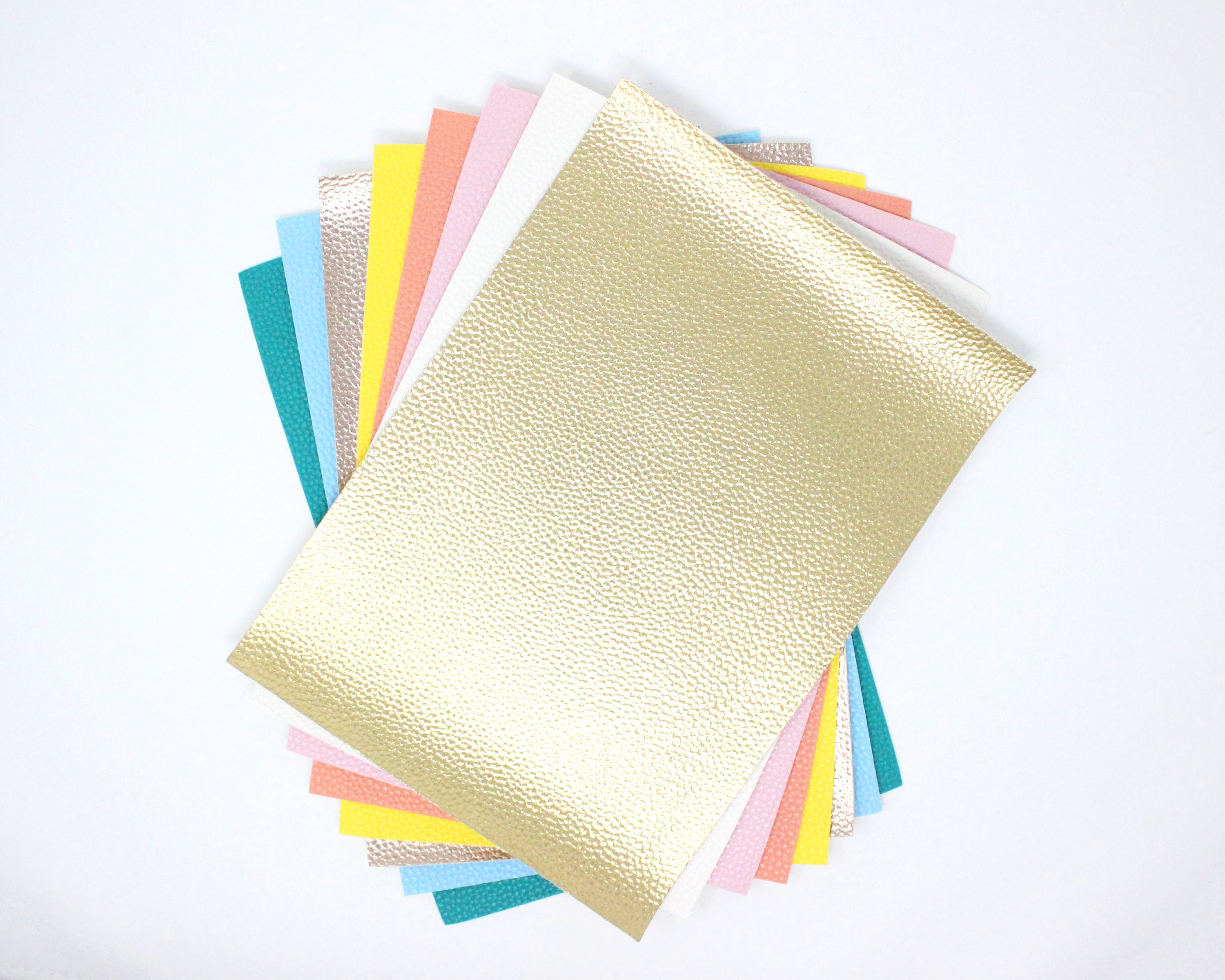 Faux Leather Sheet TEXTURED 33 Colors | Black Faux Leather Fabric | G…