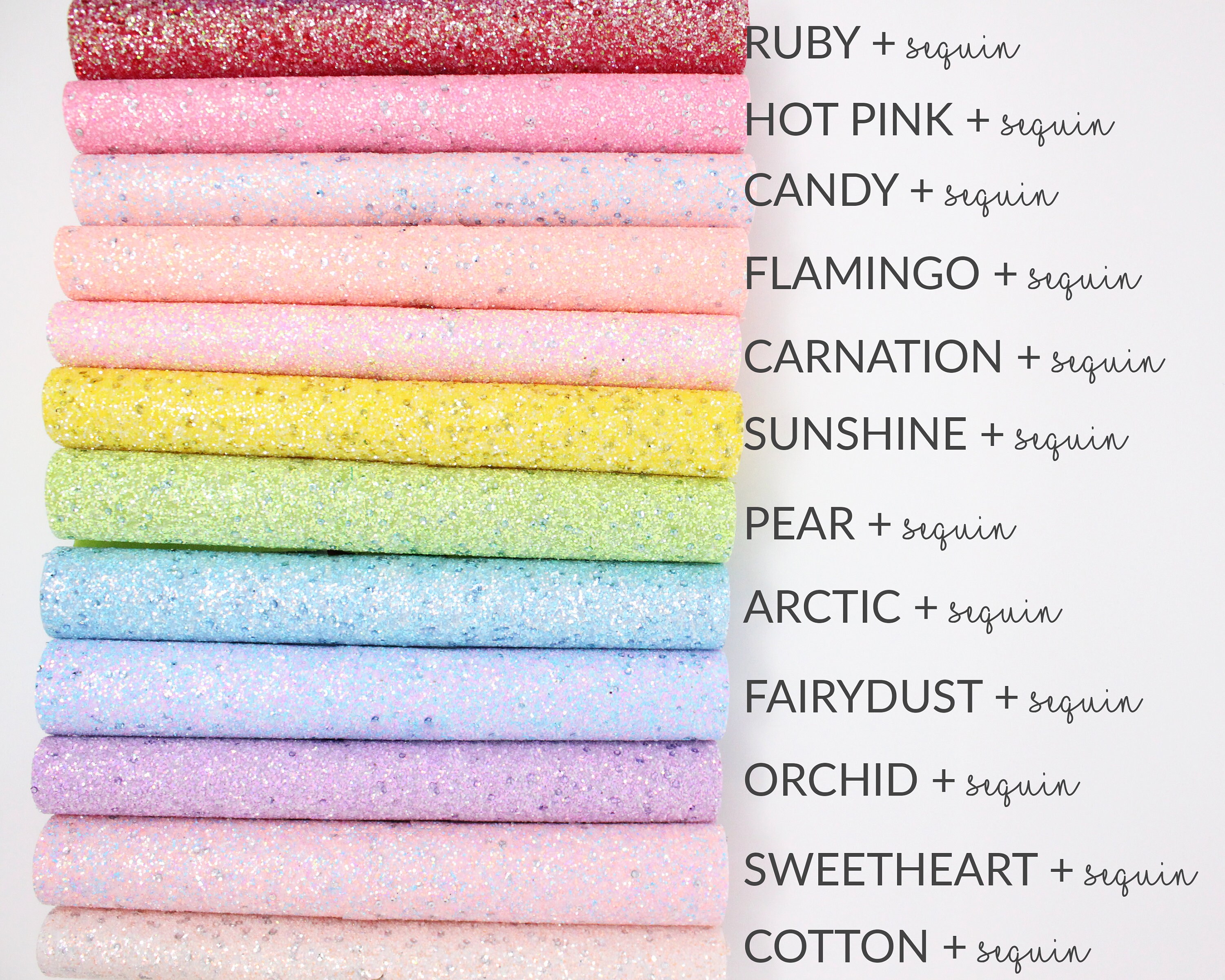 SEQUIN Chunky Glitter Fabric | Chunky Glitter Canvas | Glitter Materi…