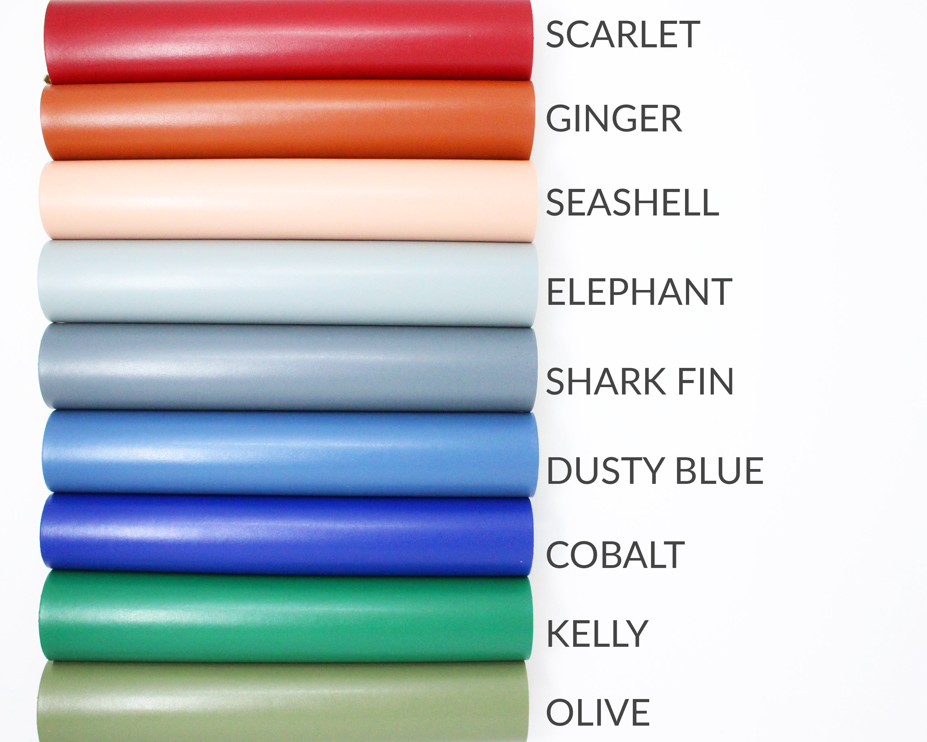 SMOOTH Faux Leather 11 Colors | Neutral Faux Leather Fabric | Faux Le…