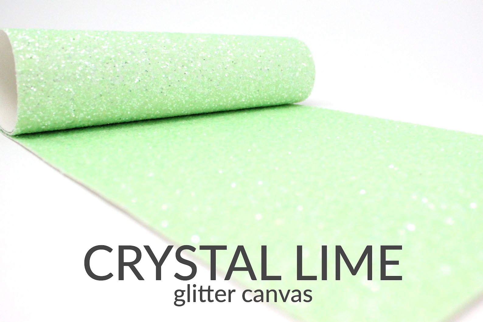 Crystal Lime Chunky Glitter Fabric Chunky Glitter Canvas Etsy