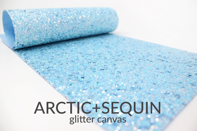 Mermaid A5 Sheet MERMAID Chunky Glitter Canvas Blue Chunky Glitter Glitter Material Glitter Fabric Chunky Glitter Fabric Sheet